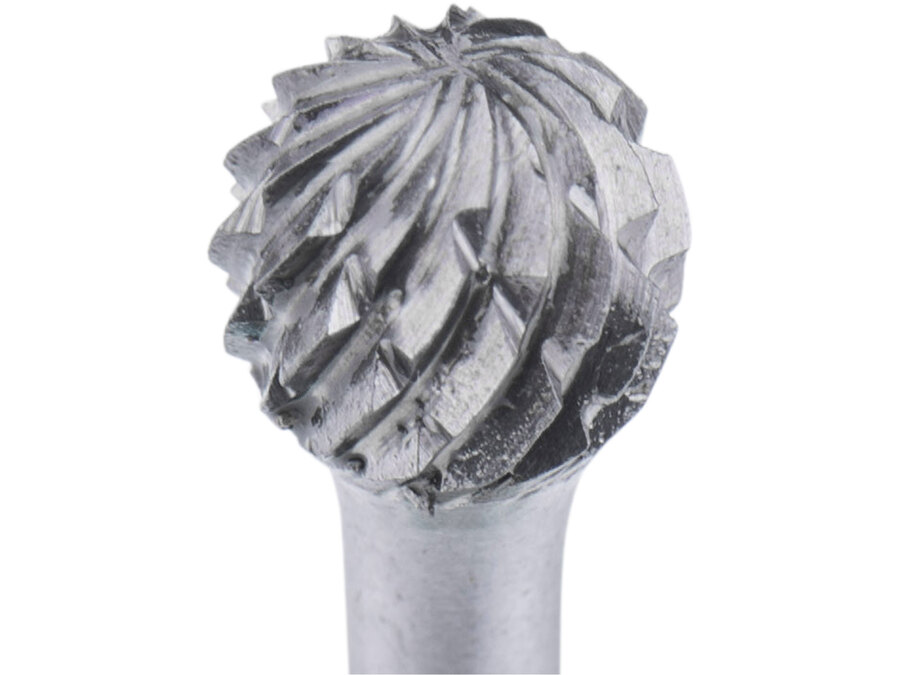 Mini keményfém turbómaró (rotormaró), gömb alakú, átmérő 6mm, szár 3mm, keresztfogazás