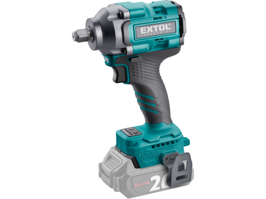 Akkus ütvecsavarozó, Share20V, 1/2" négyszög, Li-ion;  AKKU és TÖLTŐ NÉLKÜL, 500 Nm