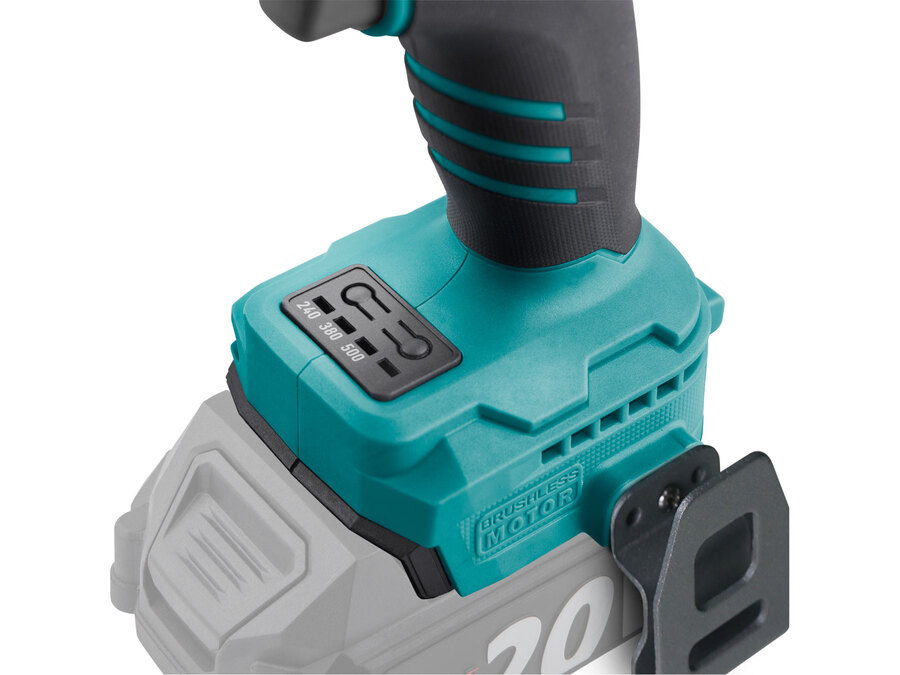 Akkus ütvecsavarozó, Share20V, 1/2" négyszög, Li-ion;  AKKU és TÖLTŐ NÉLKÜL, 500 Nm
