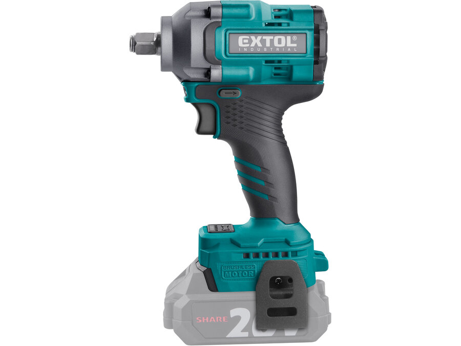 Akkus ütvecsavarozó, Share20V, 1/2" négyszög, Li-ion;  AKKU és TÖLTŐ NÉLKÜL, 500 Nm
