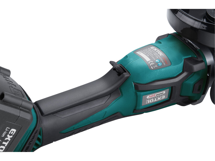Akkus sarokcsiszológép, SHARE20V, 125mm, BRUSHLESS, 20V Li-ion, 4000mAh