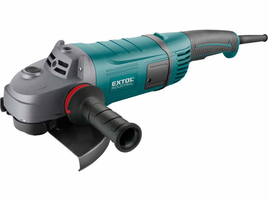Sarokcsiszológép 230 mm 2600W, szabályozható fordulatszám, lágy indítás, terhelésnél konstans fordulatszám, papírdoboz