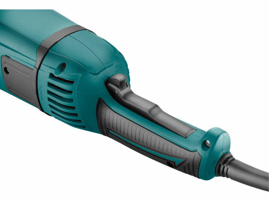 Sarokcsiszológép 230 mm 2600W, szabályozható fordulatszám, lágy indítás, terhelésnél konstans fordulatszám, papírdoboz