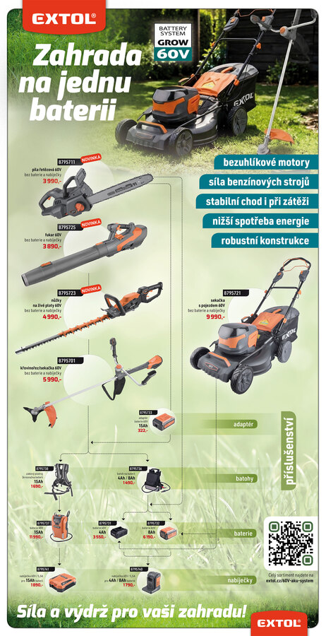 Akkus sövényvágó gép, szénkefementes, 60V (1500W),  AKKU és TÖLTŐ NÉLKÜL!