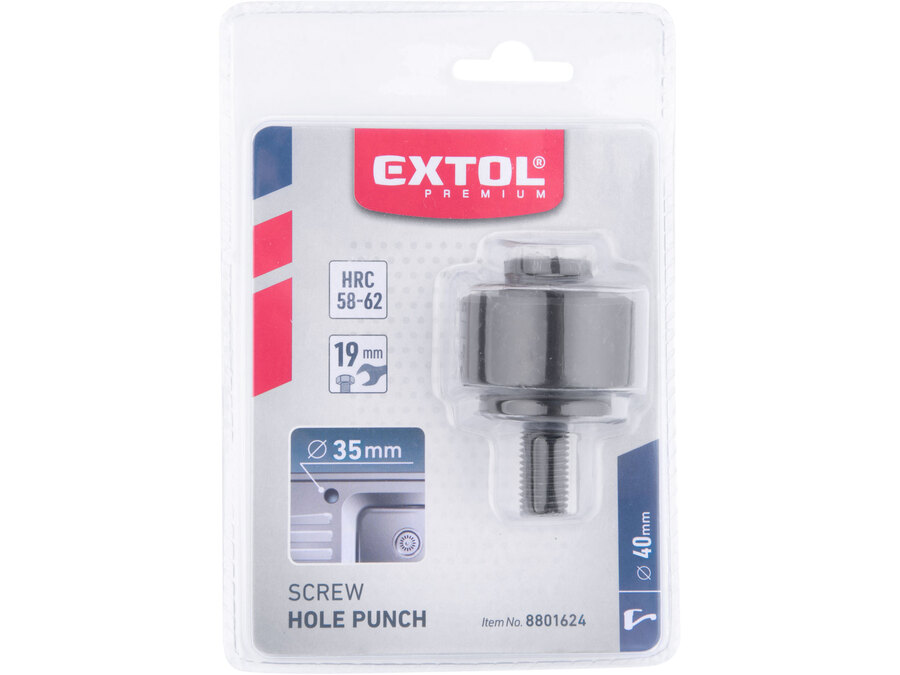 Körkivágó csaptelepekhez (csavaros lemezlyukasztó / stancoló); 35 mm