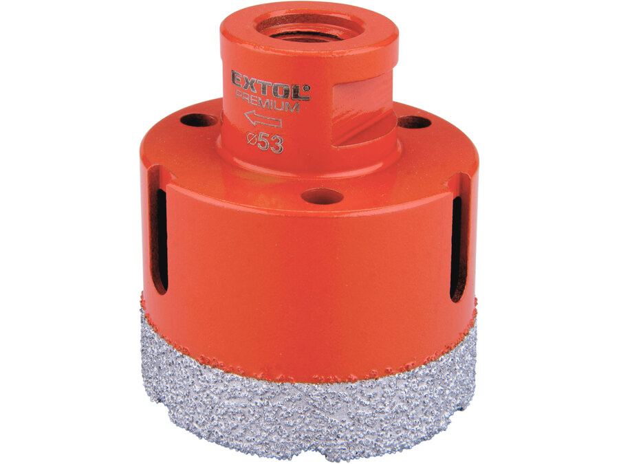 Körkivágó csempére, gyémánt vágóél; 53mm × M14