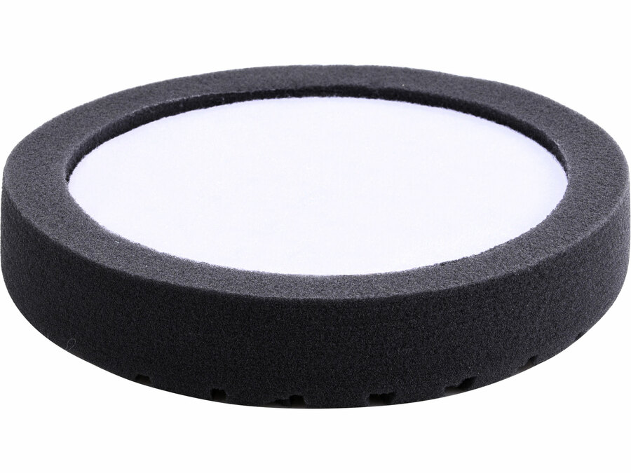 Polírkorong, finiselő, gyémánt mintájú vágott, T10, fekete, ⌀180x35mm, tépőzáras ⌀150mm