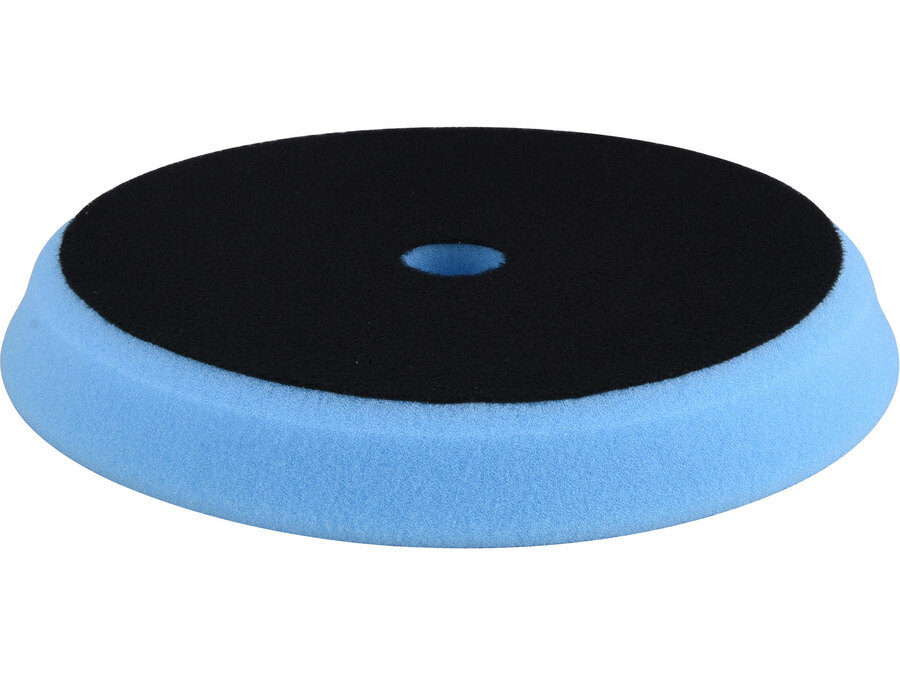 Polírkorong, közepes polírozás, T60, 180×25mm, tengely: 22 mm, kék, tépőzáras