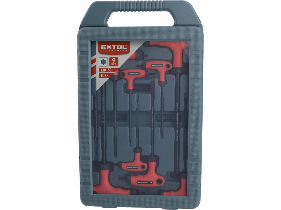 TORX kulcs,  9db-os készlet, T10-50mm