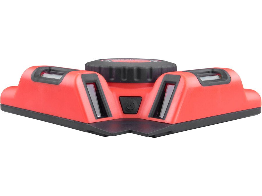 Lézeres vízszintező, (csempelézer, derékszöglézer) ZÖLD, 2H (2 horizontális), akkus, vákuumos talppal