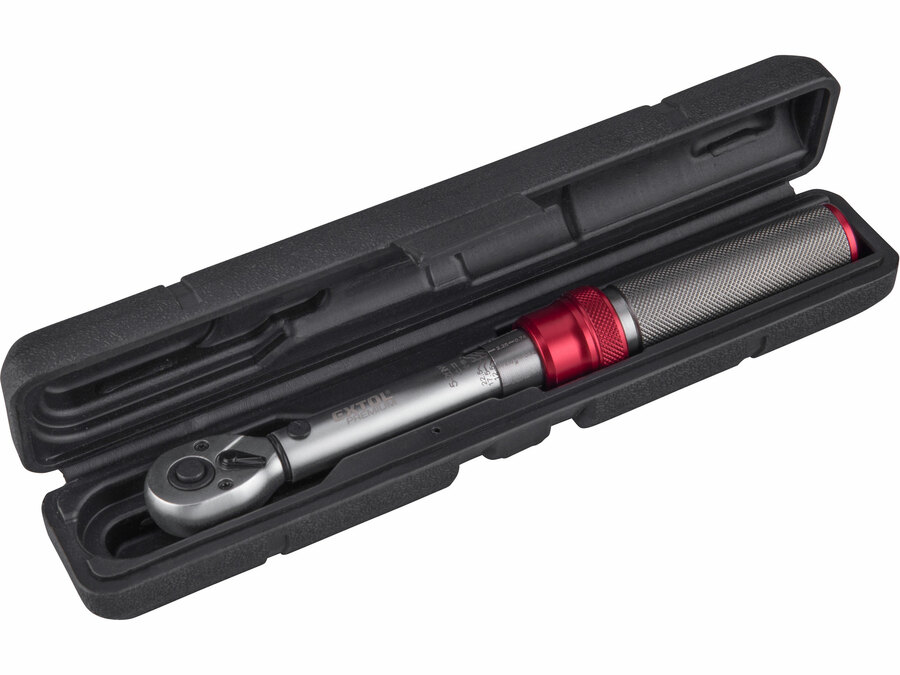 Nyomatékkulcs, 1/4", 5-25 Nm, CrV