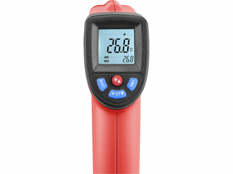 Érintkezésmentes infravörös ipari hőmérő, -50° és 550°C között