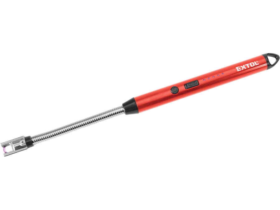 Elektromos plazma (ARC/Atomic/ívgyújtó) öngyújtó, hajlítható szárral, 26 cm, USB tölthető