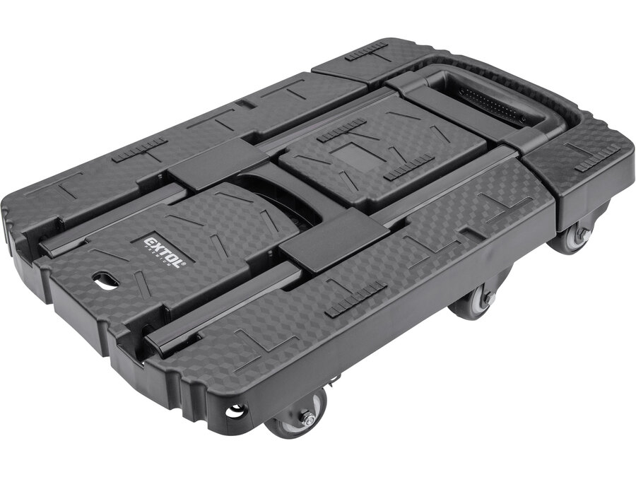 Kézikocsi, összecsukható, max.teherbírás:100kg, 6 db kerék