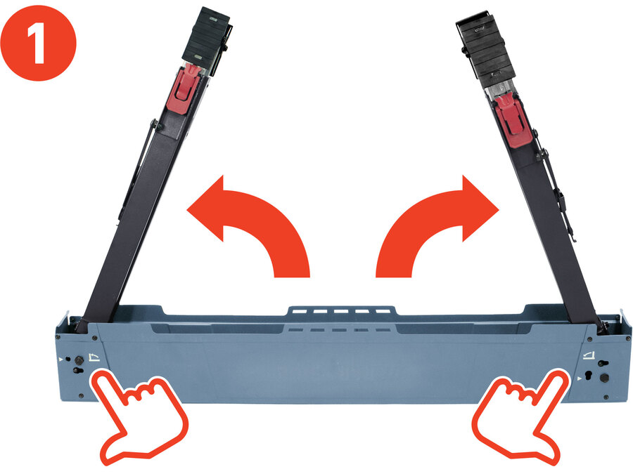 Asztalosbak/fűrészbak állítható, összecsukható; 600 - 850 mm, max. terhelés: 550 kg, saját tömeg: 7,9 kg