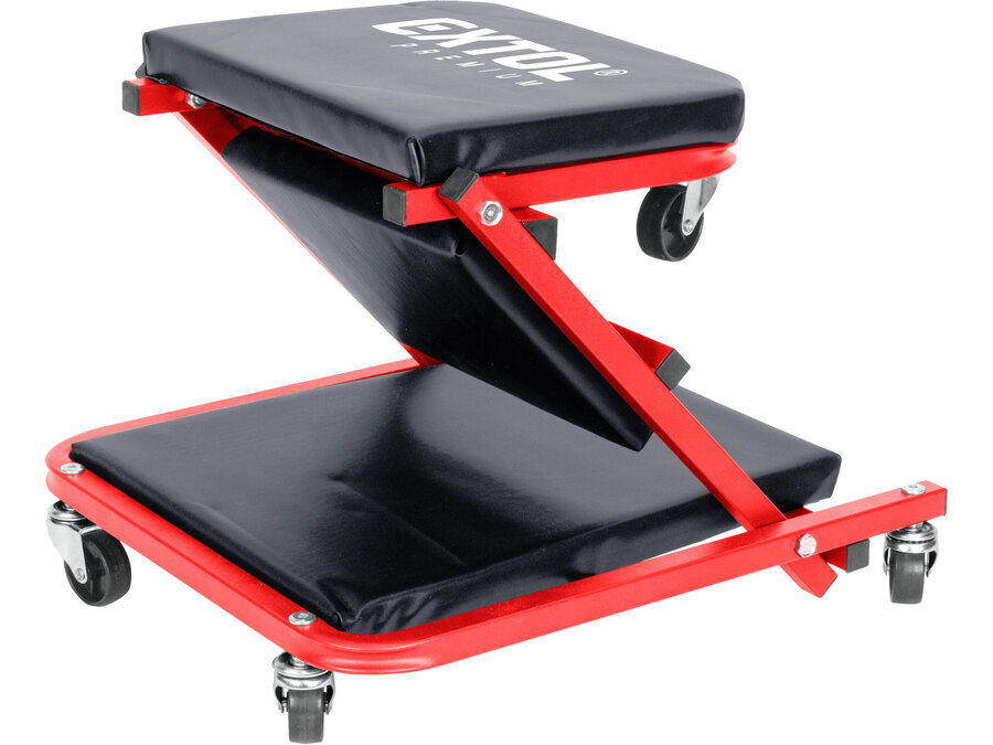 2-funkciós szerelőszék, és autó-aláfekvő ágy, gurulós, max.: 150 kg