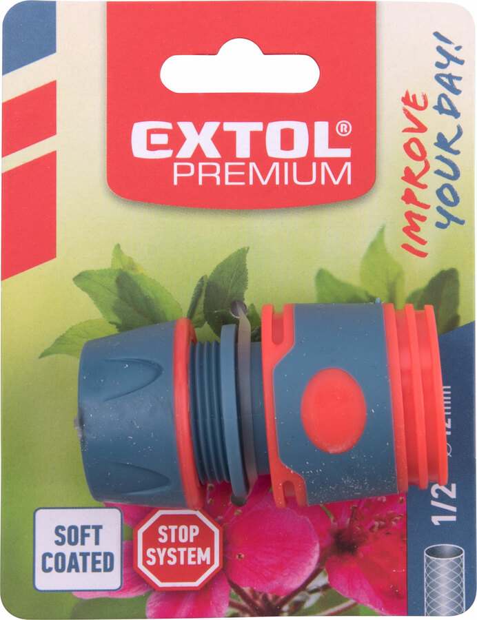 Gyorscsatlakozó, 1/2“, stoppos