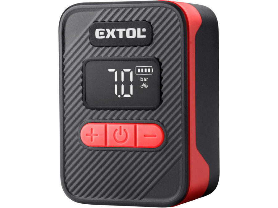 Akkus légkompresszor 8V, 500 mAh Li-ion akku, max. 10,3 Bar