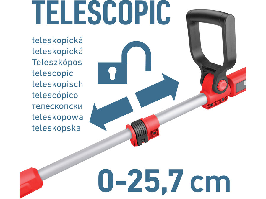 Akkus fűszegélynyíró gép Share20V, 1db 2000 mAh Li-ion akku, 1db töltő