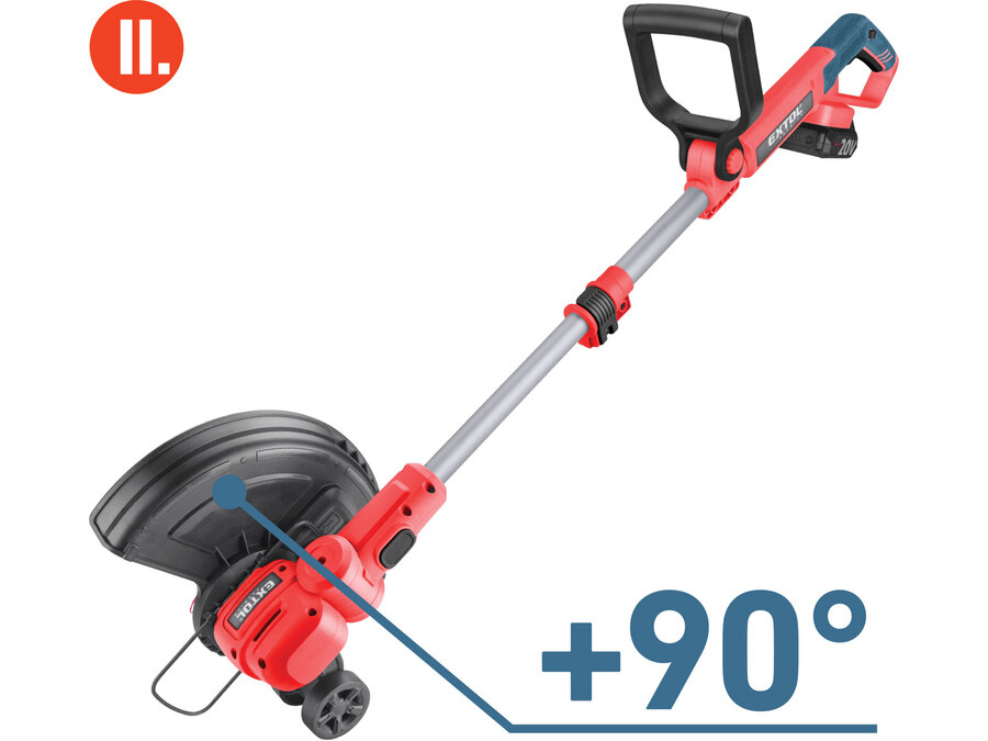 Akkus fűszegélynyíró gép Share20V, 1db 2000 mAh Li-ion akku, 1db töltő