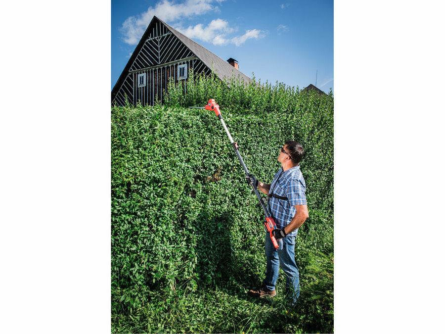 Akkus sövényvágó gép, Garden20V, ALU teleszkópos rúddal, 20V, AKKU és TÖLTŐ NÉLKÜL!