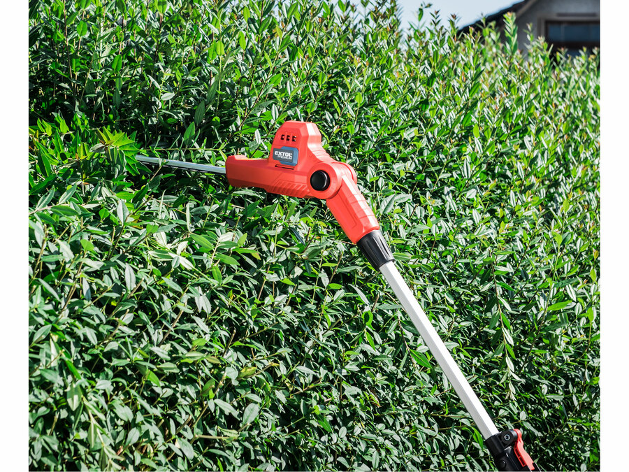 Akkus sövényvágó gép, Garden20V, ALU teleszkópos rúddal, 20V, AKKU és TÖLTŐ NÉLKÜL!