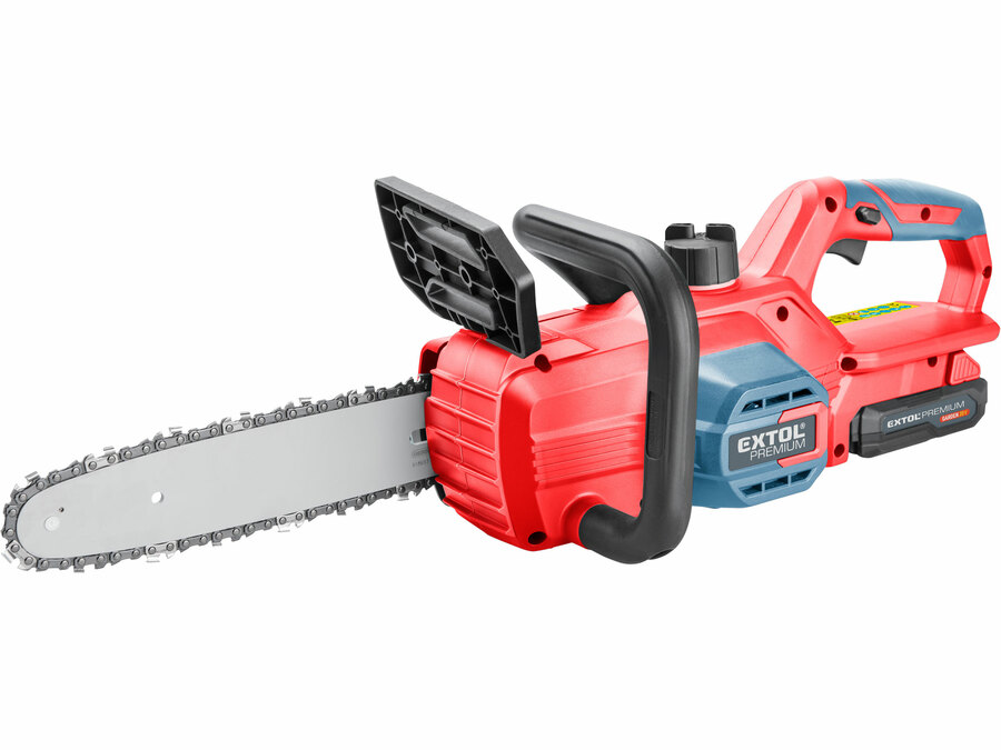 Akkus láncfűrész gép, Garden20V, 20V, Li-ion, 1db akku, 1db töltő, 2000 mAh, vezetőhossz 305mm, Oregon lánc és vezető