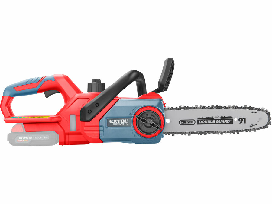 Akkus láncfűrész gép, Garden20V, 20V, AKKU és TÖLTŐ NÉLKÜL!, vezetőhossz 305mm, Oregon lánc és vezető