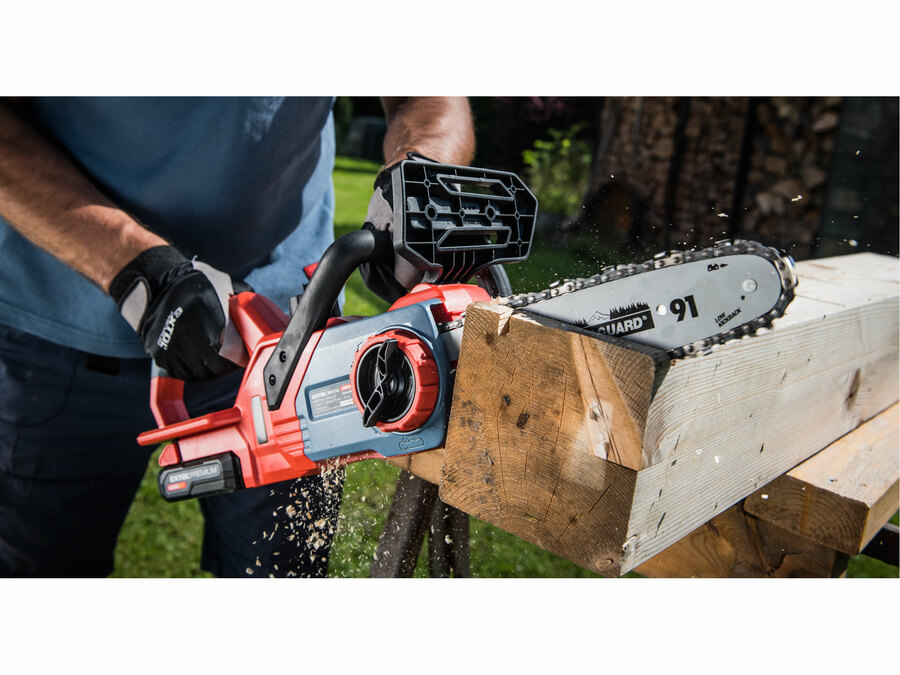 Akkus láncfűrész gép, Garden20V, 20V, AKKU és TÖLTŐ NÉLKÜL!, vezetőhossz 305mm, Oregon lánc és vezető
