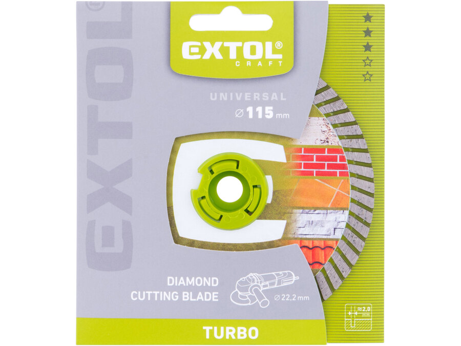 Gyémántvágó TURBO; 115×2,2×22,2mm, max.13.200 ford/perc