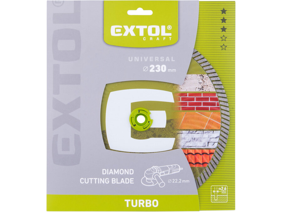 Gyémántvágó TURBO; 230×2,7×22,2mm, max.6.600 ford/perc