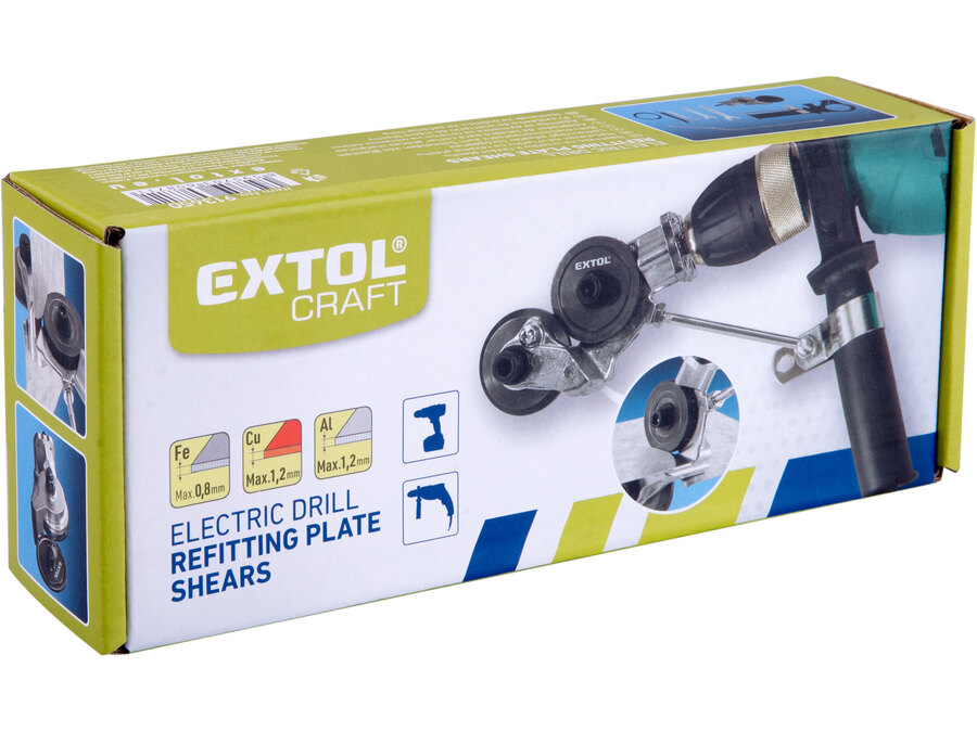 Adapter klt. fúrógéphez, lemezvágó fej, 1/4" hatszög befogás